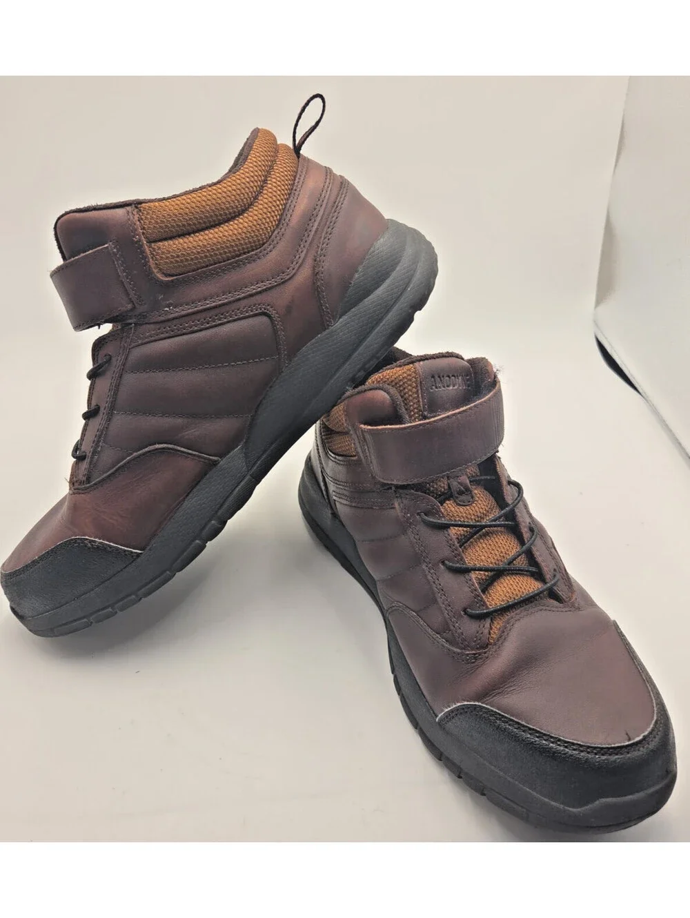 Anodyne No. 56 Trail Boots Men's 11.5W Brown Leather Hiking Diabetic Wide